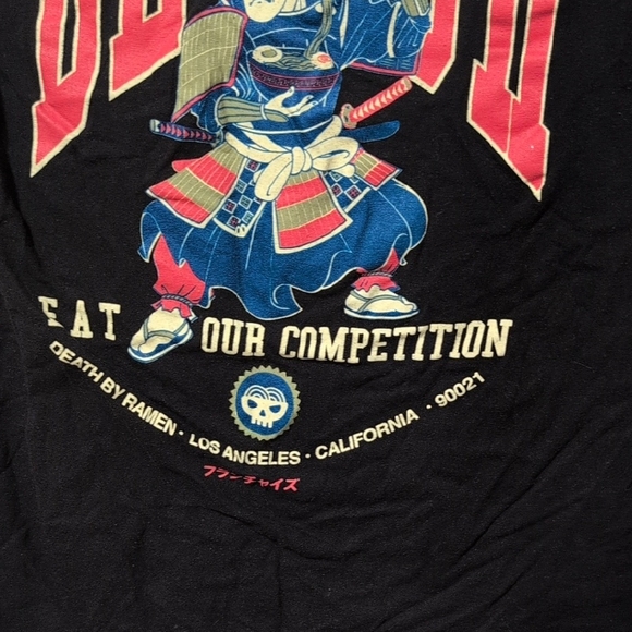 Samurai Death By Raman Graphic 100% Cotton - Picture 2 of 4